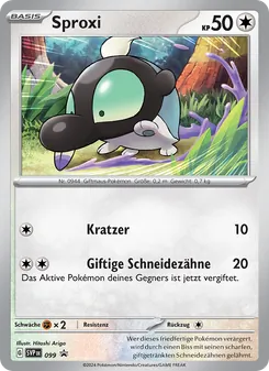 Sproxi, Karte 099 aus SVP Black Star Promos