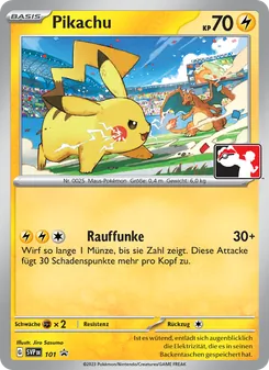 Pikachu, Karte 101 aus SVP Black Star Promos
