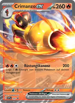 Crimanzo-ex, Karte 105 aus SVP Black Star Promos