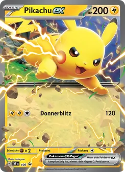 Pikachu-ex, Karte 106 aus SVP Black Star Promos