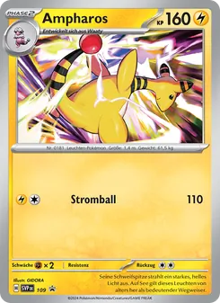 Ampharos, Karte 109 aus SVP Black Star Promos