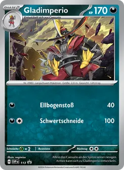 Gladimperio, Karte 113 aus SVP Black Star Promos