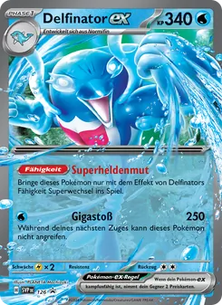 Delfinator-ex, Karte 126 aus SVP Black Star Promos