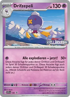 Drifzepeli, Karte 135 aus SVP Black Star Promos