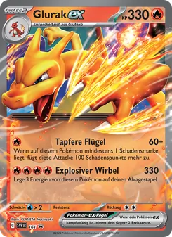 Glurak-ex, Karte 161 aus SVP Black Star Promos