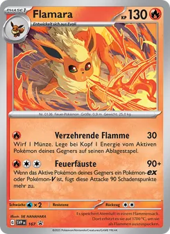 Flamara, Karte 167 aus SVP Black Star Promos