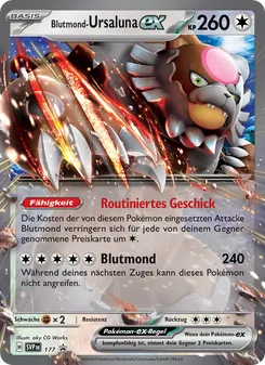 Blutmond-Ursaluna-ex, Karte 177 aus SVP Black Star Promos