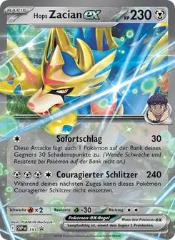 Hops Zacian-ex, Karte 193 aus SVP Black Star Promos