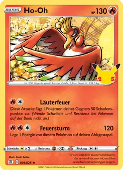 Ho-Oh, Karte 1 aus Celebrations