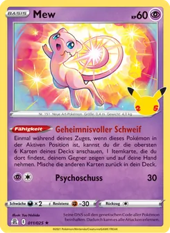 Mew, Karte 11 aus Celebrations