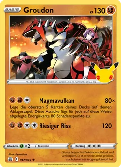 Groudon, Karte 17 aus Celebrations