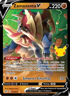 Zamazenta V, Karte 18 aus Celebrations