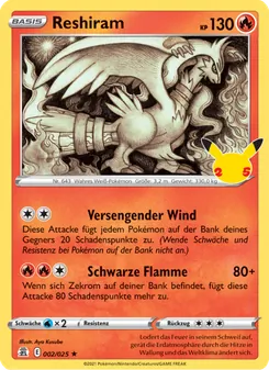 Reshiram, Karte 2 aus Celebrations
