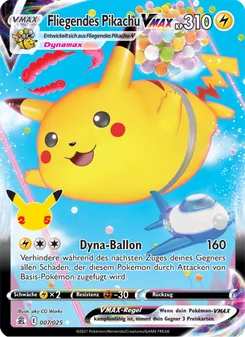 Fliegendes Pikachu VMAX, Karte 7 aus Celebrations