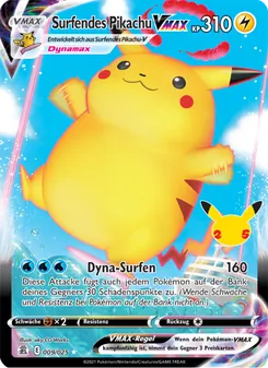 Surfendes Pikachu VMAX, Karte 9 aus Celebrations