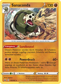 Sanaconda, Karte 110 aus Schwert & Schild