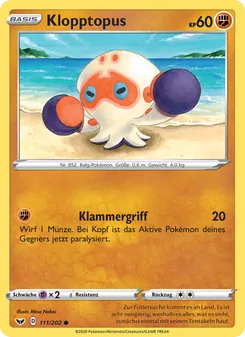 Klopptopus, Karte 111 aus Schwert & Schild
