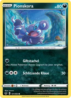 Pionskora, Karte 121 aus Schwert & Schild