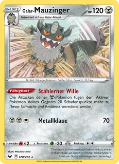 Galar-Mauzinger, Karte 128 aus Schwert & Schild