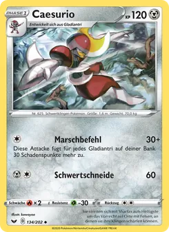 Caesurio, Karte 134 aus Schwert & Schild