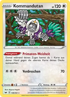 Kommandutan, Karte 148 aus Schwert & Schild