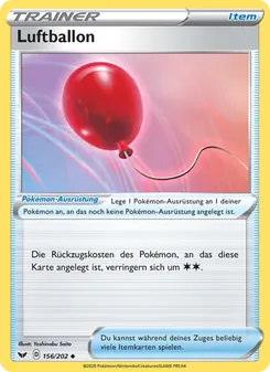 Luftballon, Karte 156 aus Schwert & Schild