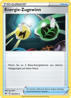 Energie-Zugewinn, Karte 160 aus Schwert & Schild