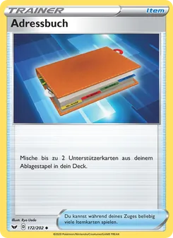 Adressbuch, Karte 172 aus Schwert & Schild