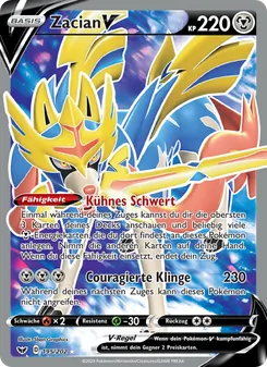 Zacian V, Karte 195 aus Schwert & Schild