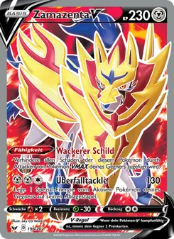 Zamazenta V, Karte 196 aus Schwert & Schild