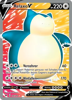 Relaxo V, Karte 197 aus Schwert & Schild