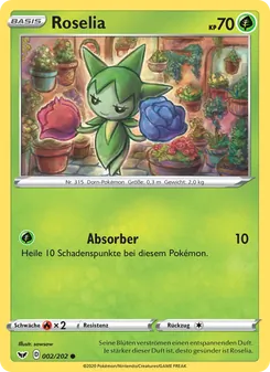 Roselia, Karte 2 aus Schwert & Schild