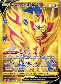 Zamazenta V, Karte 212 aus Schwert & Schild