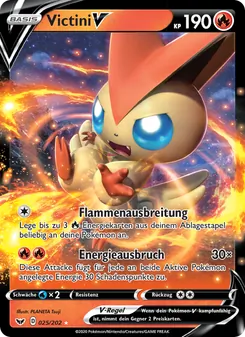 Victini V, Karte 25 aus Schwert & Schild