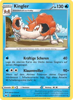 Kingler, Karte 44 aus Schwert & Schild