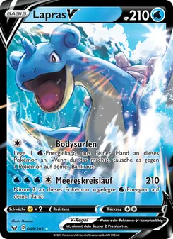 Lapras V, Karte 49 aus Schwert & Schild