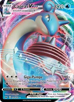 Lapras VMAX, Karte 50 aus Schwert & Schild