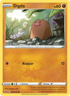 Digda, Karte 92 aus Schwert & Schild