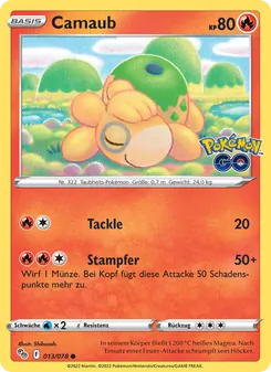 Camaub, Karte 013 aus Pokémon GO