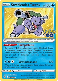 Strahlendes Turtok, Karte 018 aus Pokémon GO