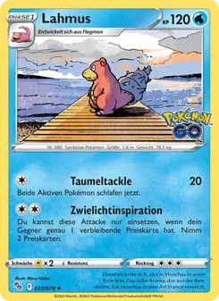 Lahmus, Karte 020 aus Pokémon GO