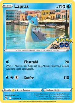 Lapras, Karte 023 aus Pokémon GO