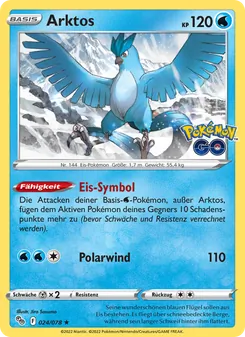 Arktos, Karte 024 aus Pokémon GO