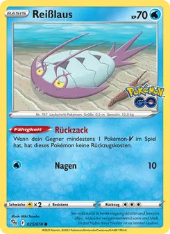 Reißlaus, Karte 025 aus Pokémon GO