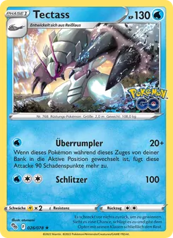 Tectass, Karte 026 aus Pokémon GO