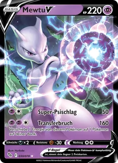 Mewtu V, Karte 030 aus Pokémon GO