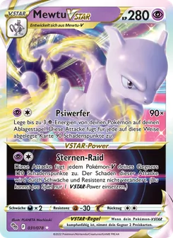 Mewtu VSTAR, Karte 031 aus Pokémon GO