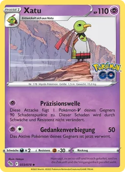 Xatu, Karte 033 aus Pokémon GO