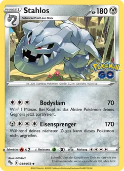 Stahlos, Karte 044 aus Pokémon GO