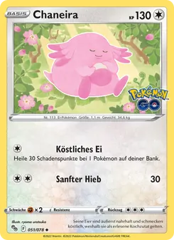 Chaneira, Karte 051 aus Pokémon GO